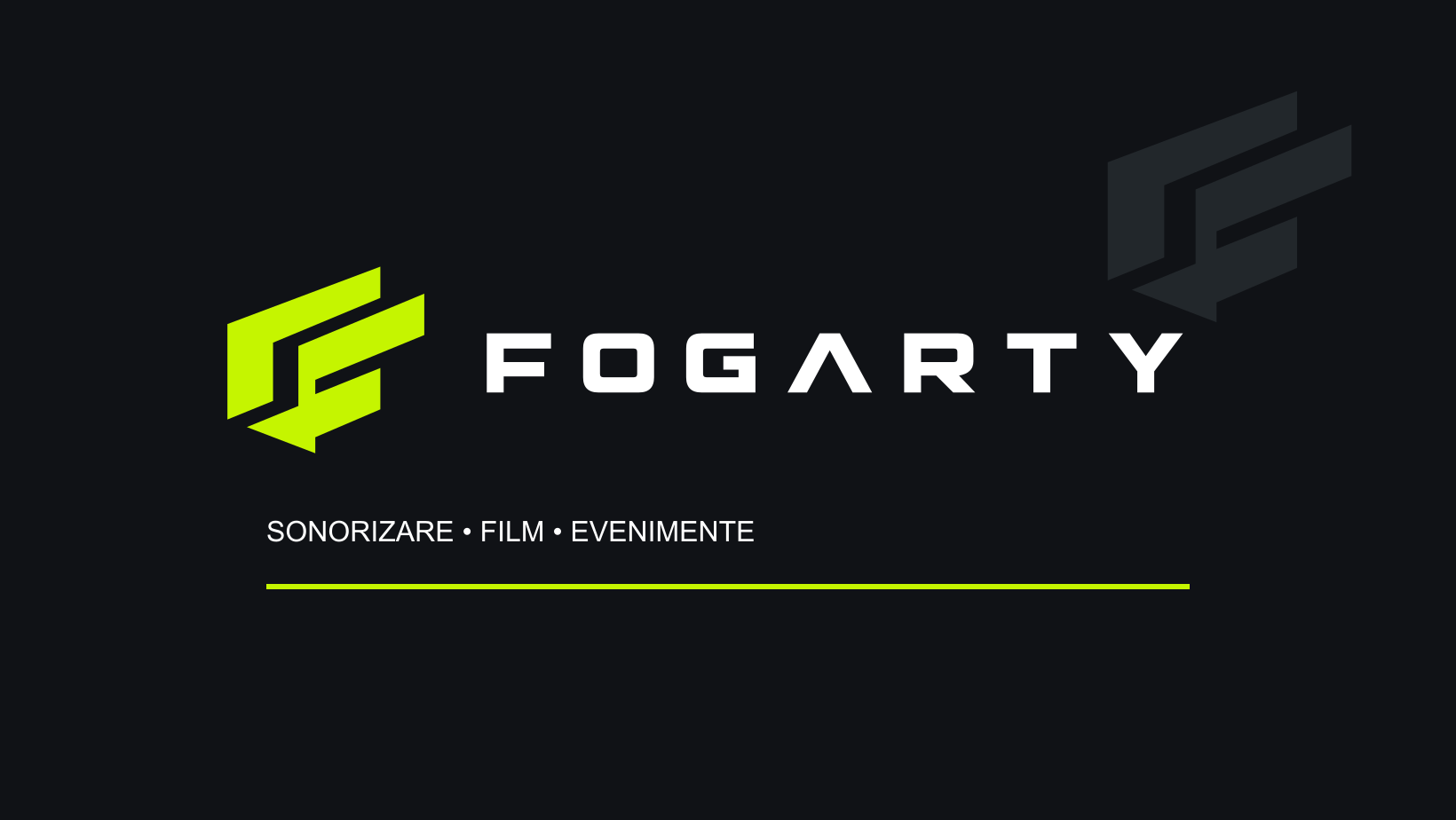 FOGARTY — Sonorizare • Film • Evenimente